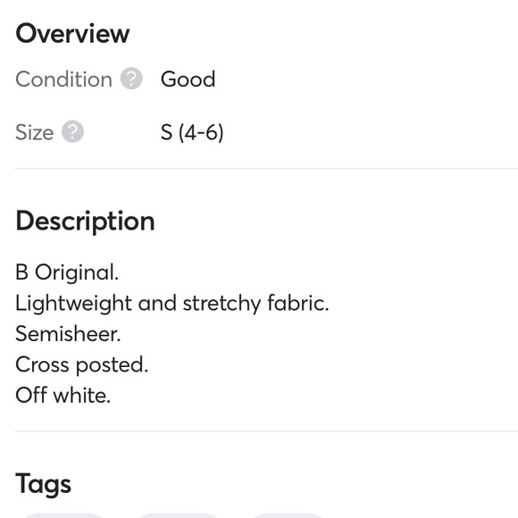 B Original Top White Stretchy Tank Graphic Womens Small - Picture 10 of 11